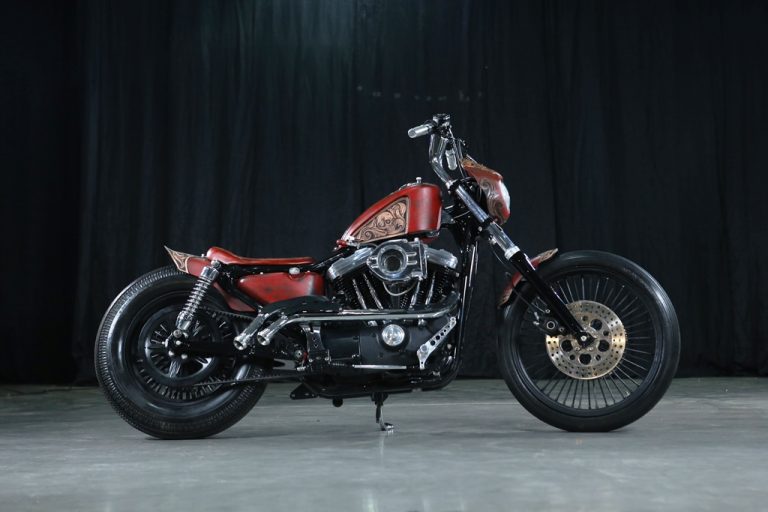 Peyrides Custom Bandung – HD Sportster 1994 ‘Astra Jingga’